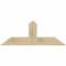 Ekena Millwork Portland Rough Sawn Timber Gable Bracket, Douglas Fir, 48"W x 18"H x 4"D x 6"F, 9/12 Pitch GBW048X18X0406POR00RDF - alternate 1